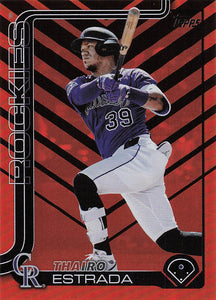 2025 Topps Update Baseball Holiday Thairo Estrada #US339