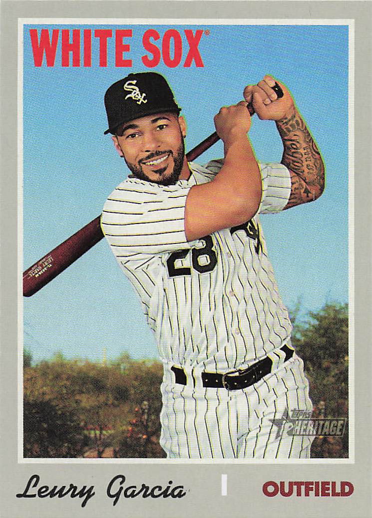 2019 Topps Heritage Baseball Leury Garcia #668