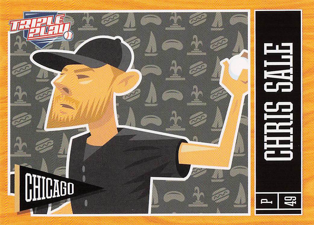 2013 Panini Triple Play Baseball Chris Sale #17