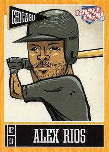 2013 Panini Triple Play Baseball Alex Rios #18