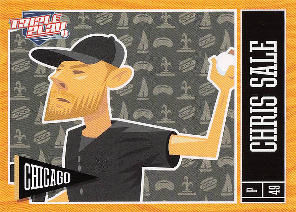2013 Panini Triple Play Baseball Chris Sale #17