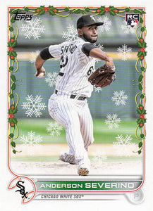 2022 Topps Holiday Baseball Anderson Severino #HW49 Rookie