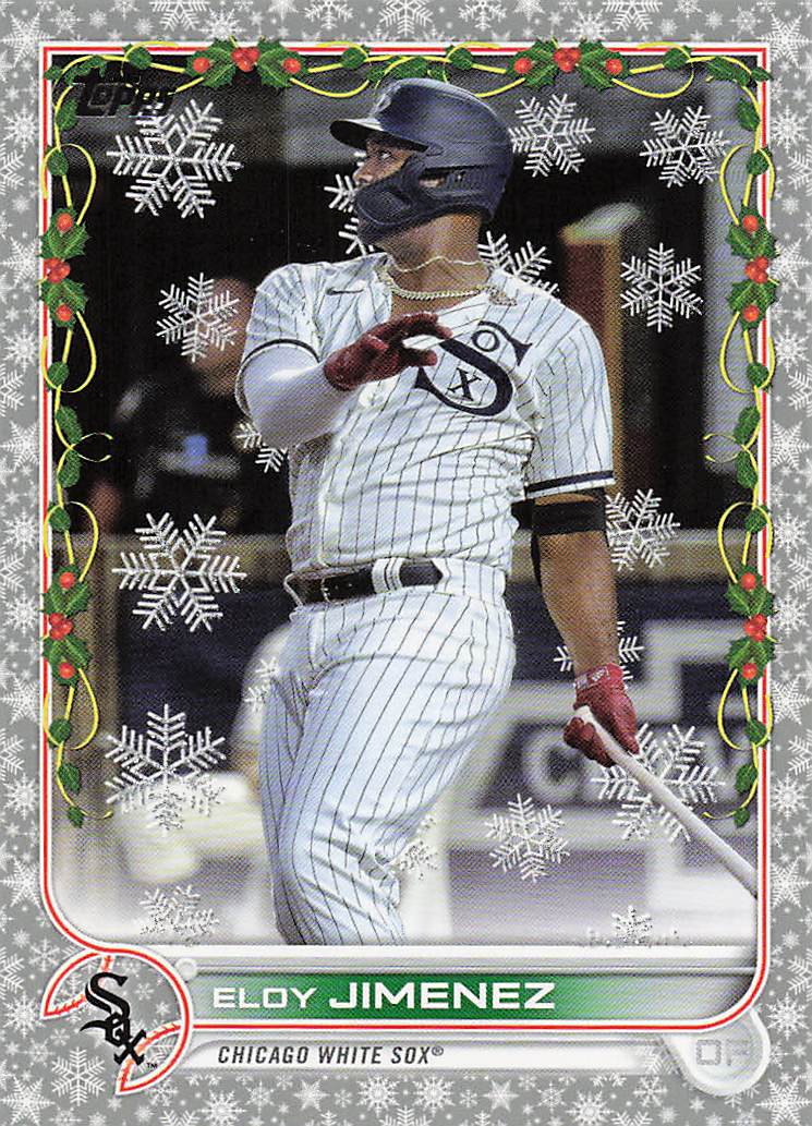 2022 Topps Holiday Baseball Metallic Eloy Jimenez #HW36