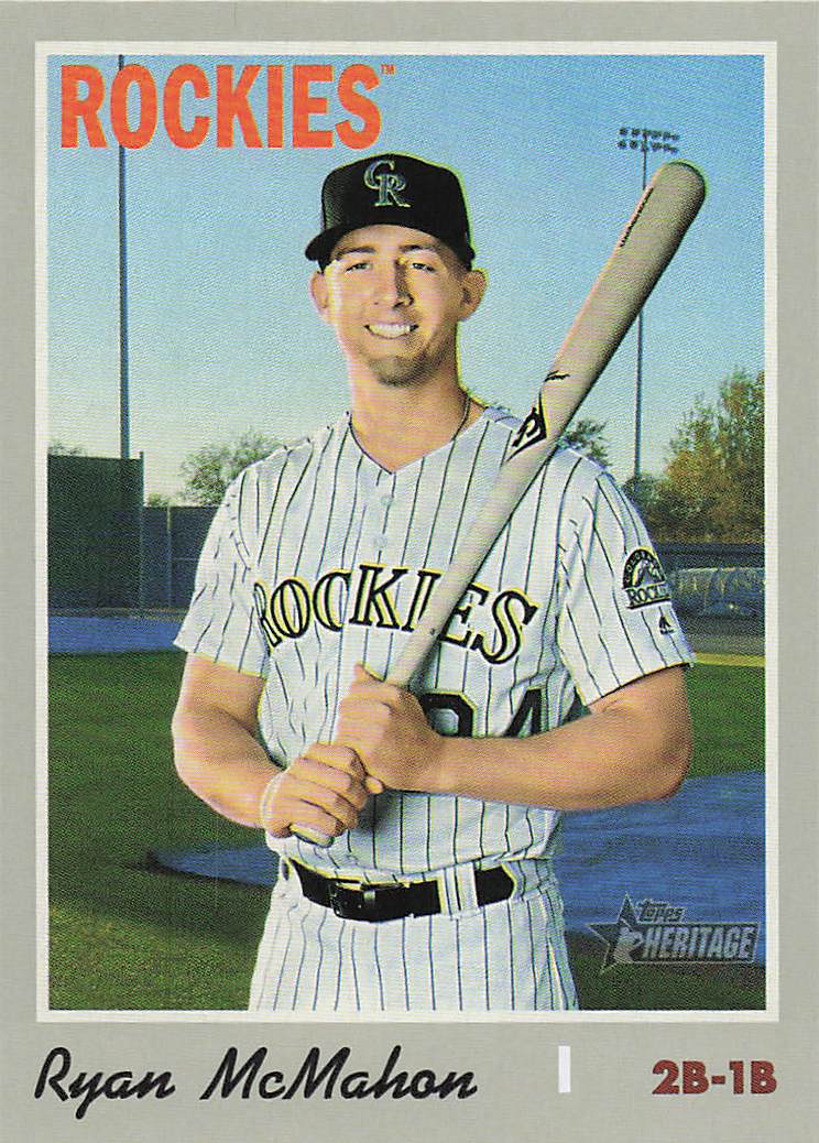 2019 Topps Heritage Baseball Ryan McMahon #649