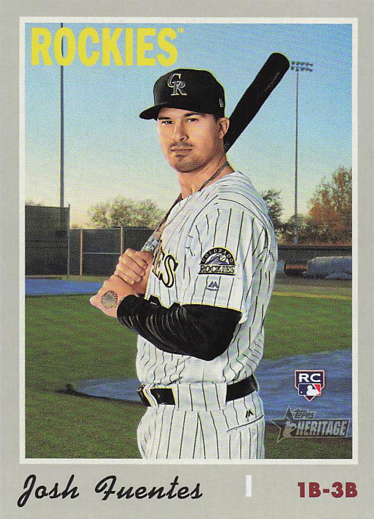 2019 Topps Heritage Baseball Josh Fuentes #647 Rookie
