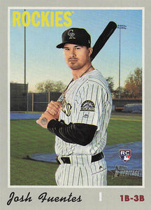 2019 Topps Heritage Baseball Josh Fuentes #647 Rookie
