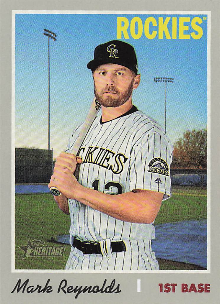 2019 Topps Heritage Baseball Mark Reynolds #648