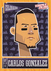 2013 Panini Triple Play Baseball Carlos Gonzalez #24