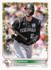 2022 Topps Holiday Baseball C.J. Cron #HW87