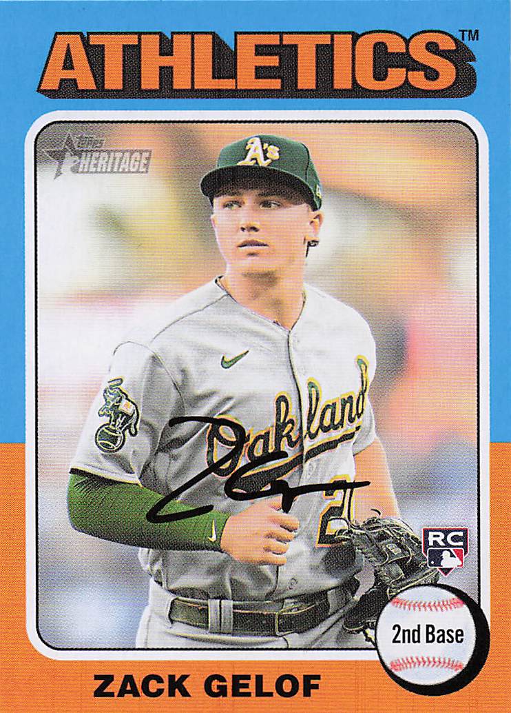 2024 Topps Heritage Baseball Zack Gelof #346 Rookie