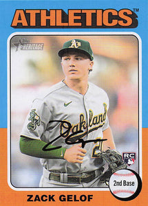 2024 Topps Heritage Baseball Zack Gelof #346 Rookie