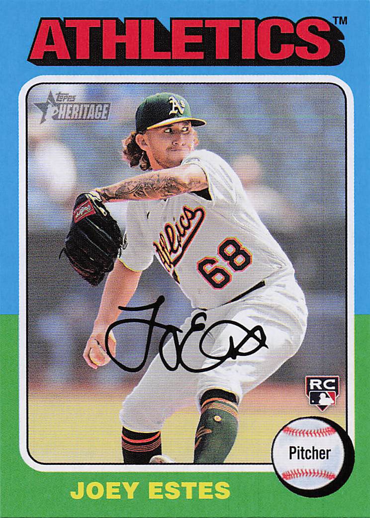 2024 Topps Heritage Baseball Joey Estes #158 Rookie