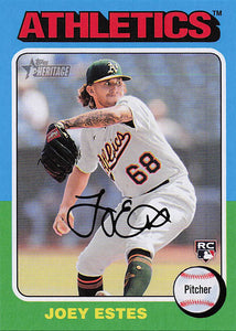 2024 Topps Heritage Baseball Joey Estes #158 Rookie