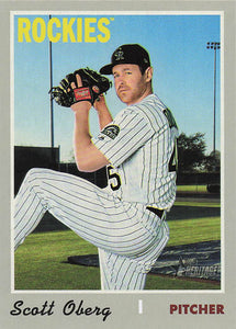 2019 Topps Heritage Baseball Scott Oberg #687