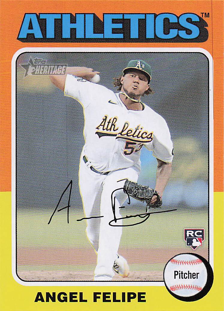 2024 Topps Heritage Baseball Angel Felipe #147 Rookie
