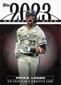 2024 Topps Baseball 2023 Greatest Hits Royce Lewis #23GH-23