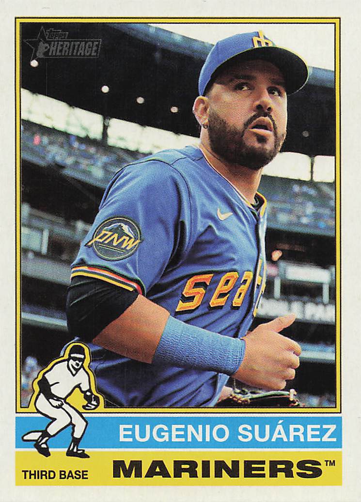 2025 Topps Heritage Baseball Eugenio Suárez #628