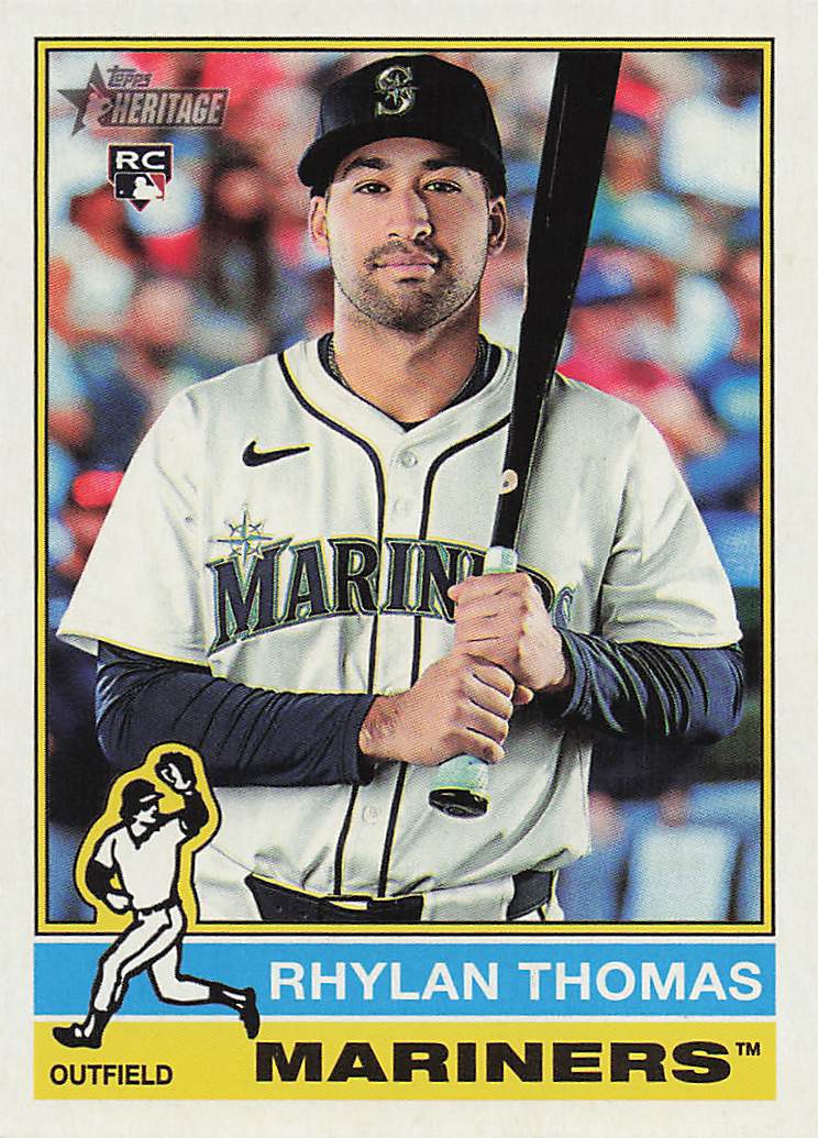 2025 Topps Heritage Baseball Rhylan Thomas #543 Rookie