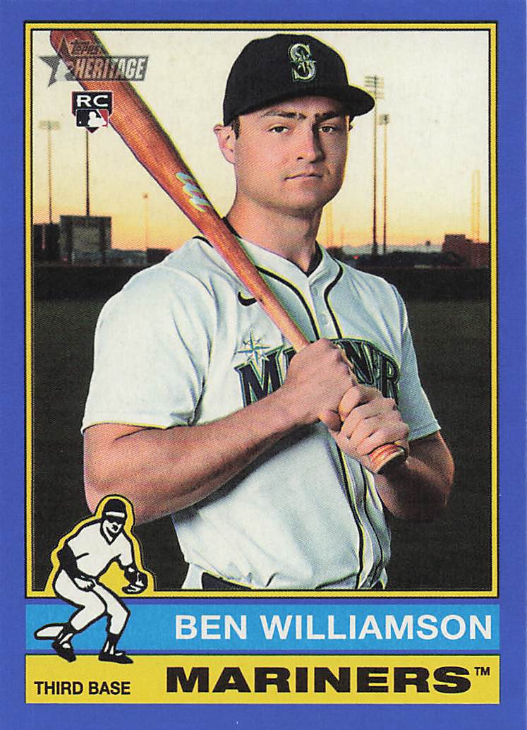2025 Topps Heritage Baseball Dark Blue Border Ben Williamson #506 Rookie