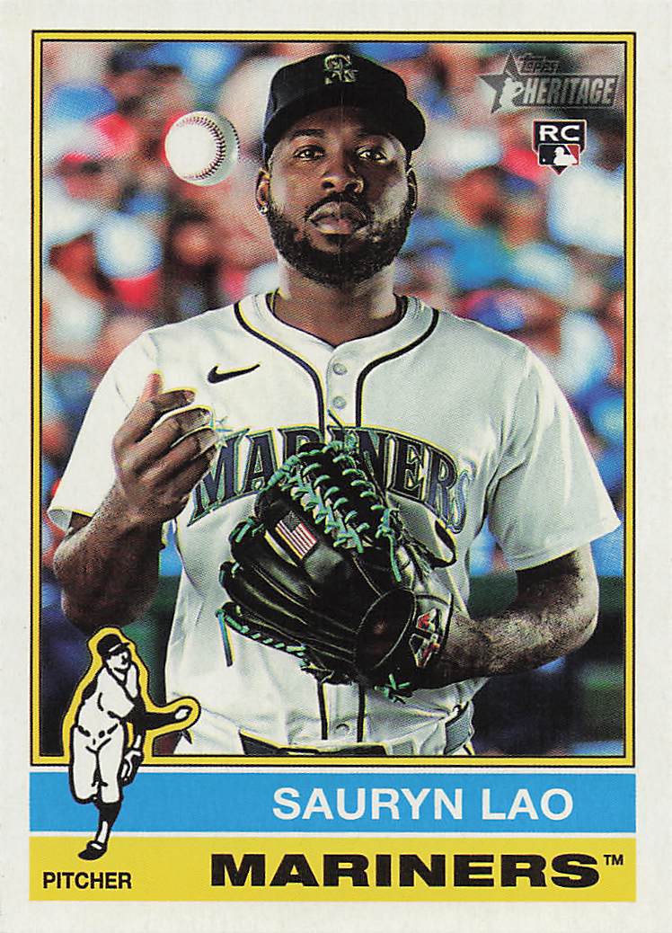 2025 Topps Heritage Baseball Sauryn Lao #675 Rookie