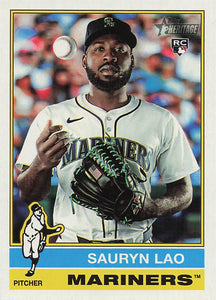 2025 Topps Heritage Baseball Sauryn Lao #675 Rookie