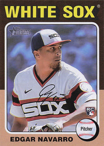 2024 Topps Heritage Baseball Edgar Navarro #362 Rookie