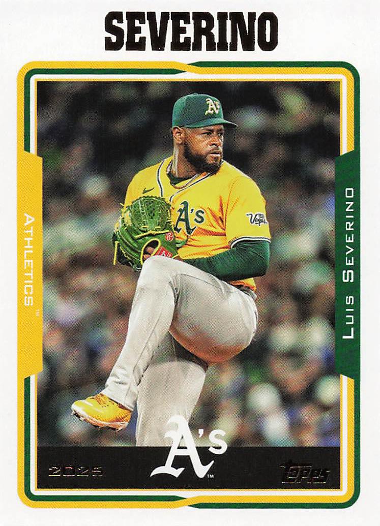 2025 Topps Archives Baseball Black Foilboard Luis Severino #261