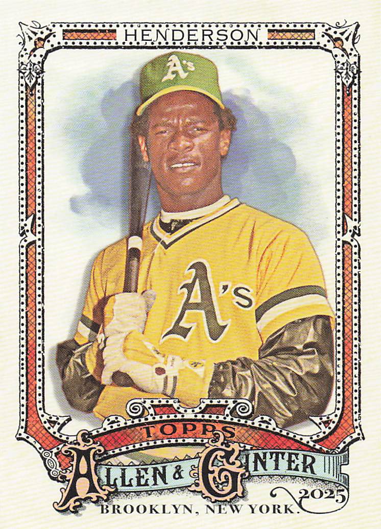 2025 Topps Allen & Ginter Baseball Rickey Henderson #25
