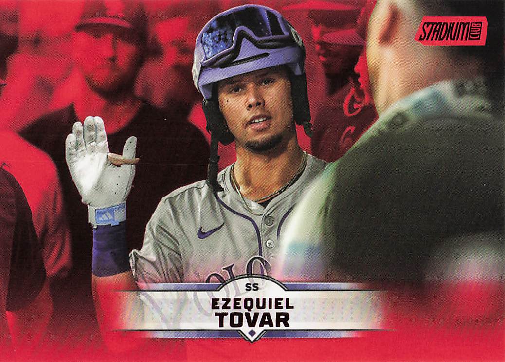 2025 Stadium Club Baseball Red Foil Ezequiel Tovar #68