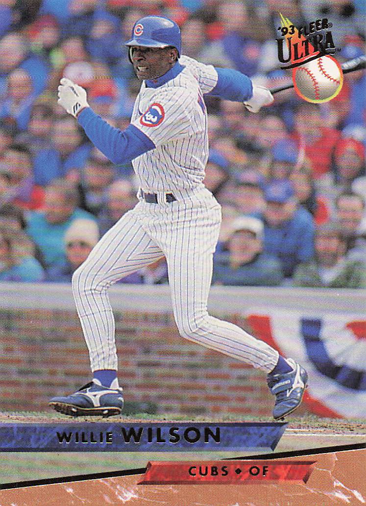 1993 Ultra Baseball Willie Wilson #324