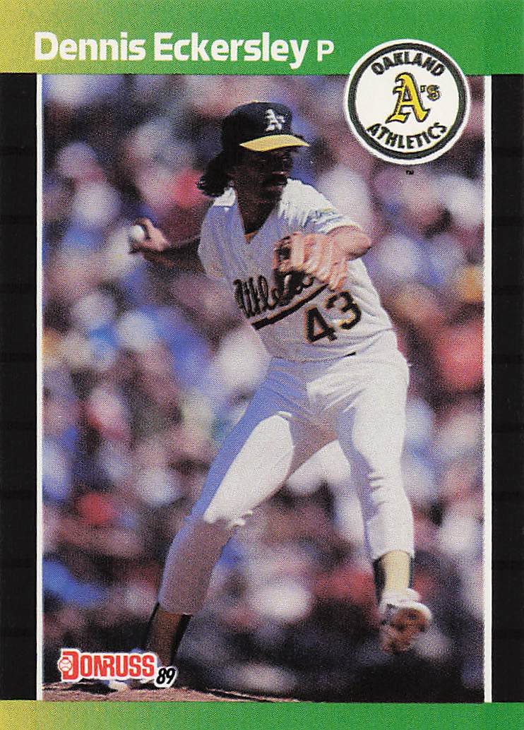 1989 Donruss Baseball Dennis Eckersley #67