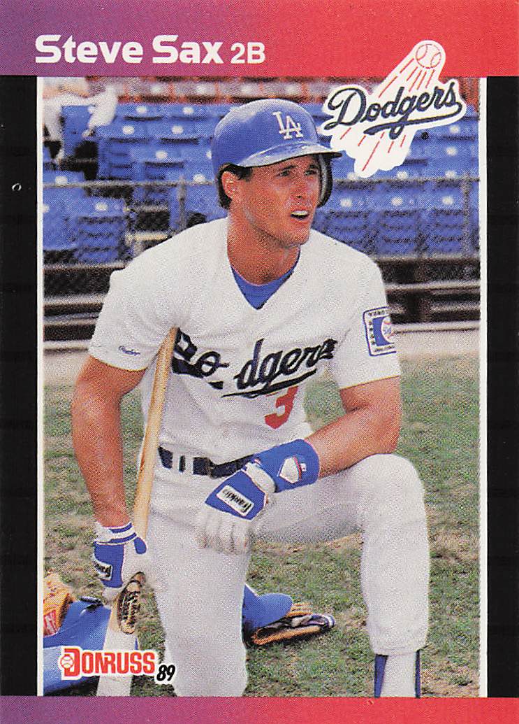 1989 Donruss Baseball Steve Sax #84