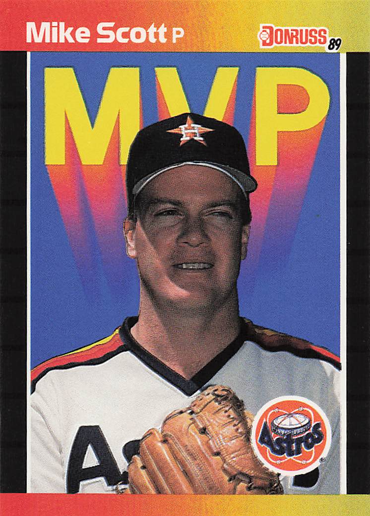 1989 Donruss Baseball Bonus MVP's Mike Scott #BC-2b