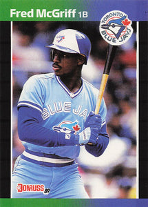 1989 Donruss Baseball Fred McGriff #70d