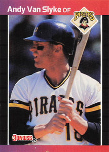 1989 Donruss Baseball Andy Van Slyke #54d