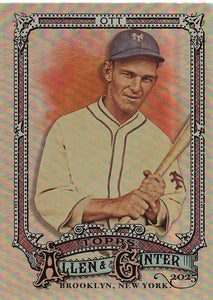 2025 Topps Allen & Ginter Baseball Silver Portrait Mel Ott #317