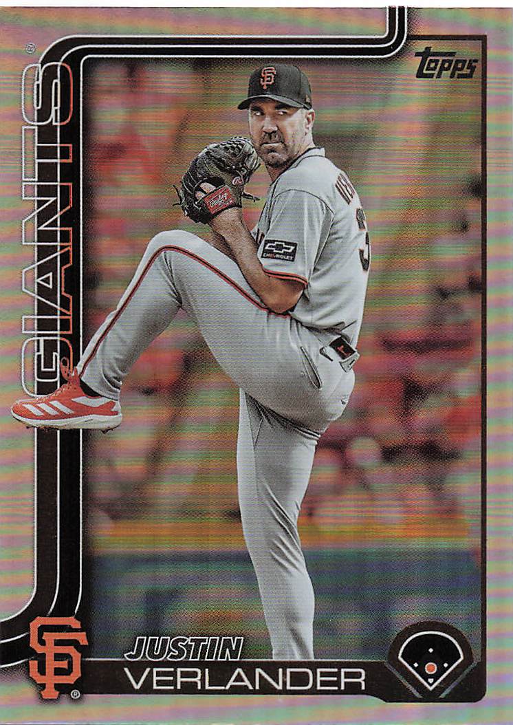 2025 Topps Update Baseball Rainbow Foil Justin Verlander #US100