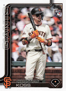 2025 Topps Update Baseball Christian Koss #US174 Rookie