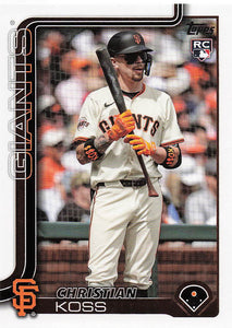 2025 Topps Update Baseball Christian Koss #US174 Rookie