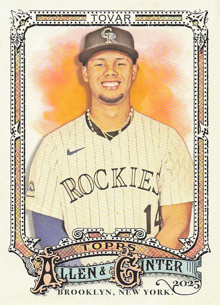 2025 Topps Allen & Ginter Baseball Ezequiel Tovar #34