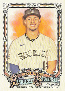 2025 Topps Allen & Ginter Baseball Ezequiel Tovar #34