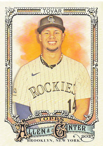 2025 Topps Allen & Ginter Baseball Ezequiel Tovar #34