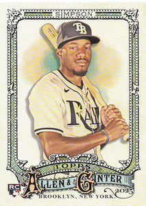 2025 Topps Allen & Ginter Baseball Chandler Simpson #297 Rookie