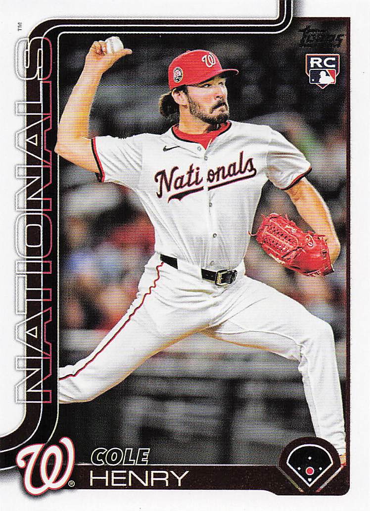 2025 Topps Update Baseball Cole Henry #US186 Rookie