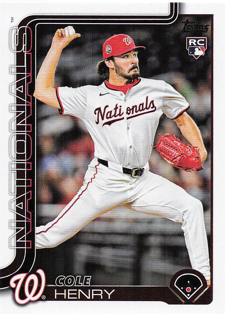 2025 Topps Update Baseball Cole Henry #US186 Rookie