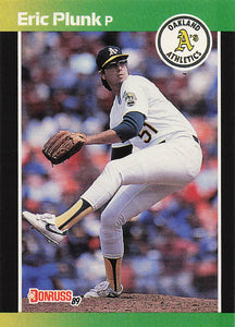 1989 Donruss Baseball Eric Plunk #125d