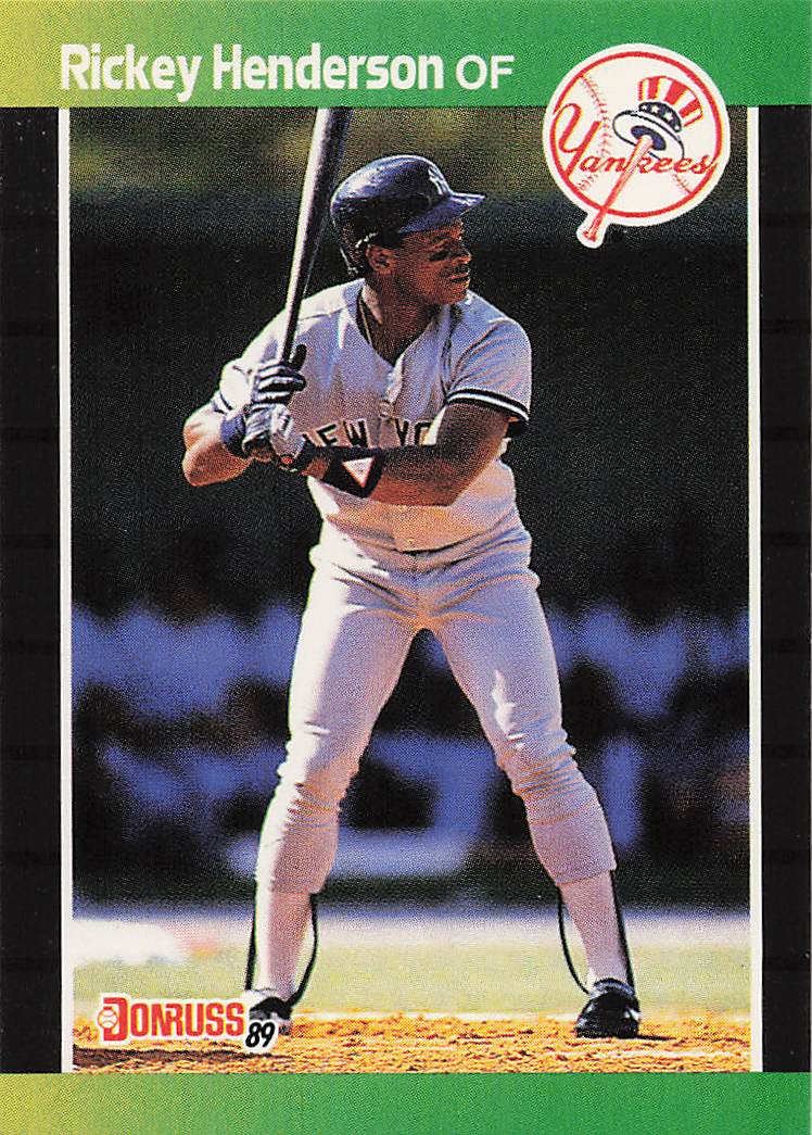 1989 Donruss Baseball Rickey Henderson #245