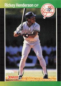 1989 Donruss Baseball Rickey Henderson #245