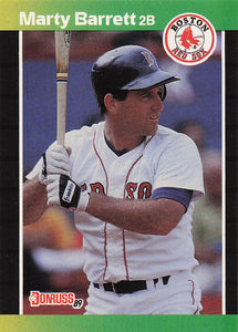 1989 Donruss Baseball Marty Barrett #184c