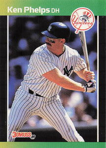 1989 Donruss Baseball Ken Phelps #363b